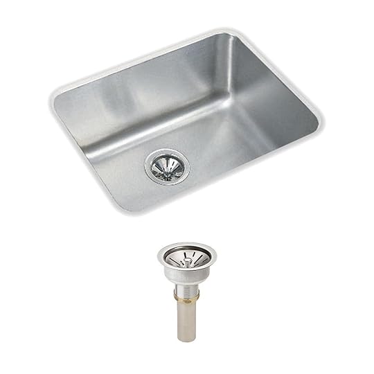 Elkay Undermount Kitchen Sinks Elkay Lustertone Undermount Stainless Steel 21 In Single Bowl