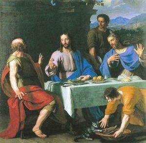 Emmaus, The Road to Emmaus, Jesus Christ, Jesus' Resurrection, Jesus explains the Old Testament, Cleopas, Jesus' disciples after his crucifixion, Easter