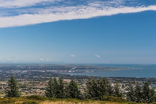 View over Dublin city, Ireland, from the Three Rock Peak