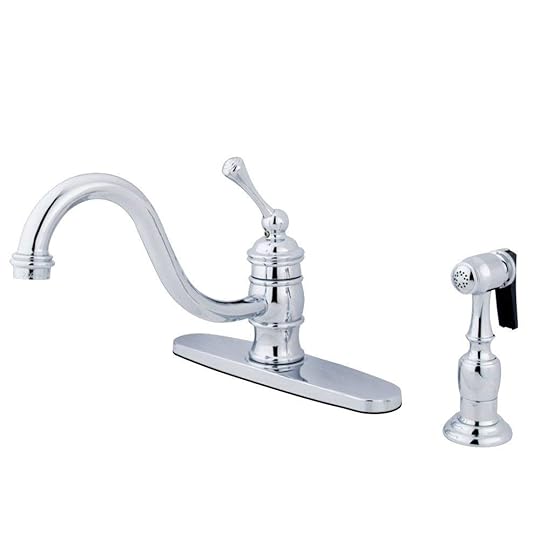 Vintage Kitchen Sink Faucets Kingston Brass Kb3571blbs Vintage 8" Kitchen Faucet with Brass
