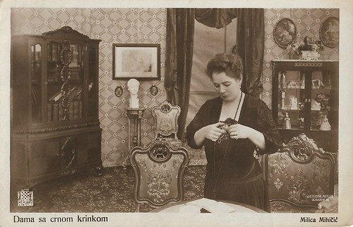 Dama sa crnom krinkom (1918)