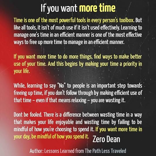 If you want more time