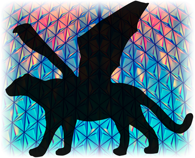 Cats of War Excerpt #3 - silhouette of a winged cat