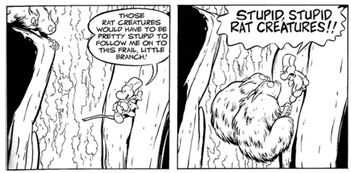 Abrupt sense of humor