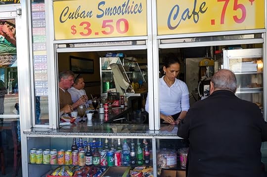 Typical Cuban Bar at Calle Ocho, The Center of the Cuban Community in Little Havana in Miami