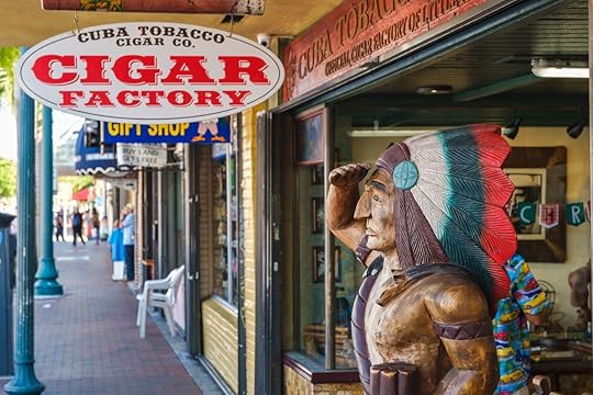 Shop selling cuban cigars at the famous 8th street at Little Havana in Miami