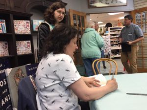 Maria Masington at the Beach Pulp Signing