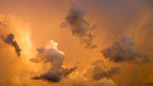 yellow, sky, and clouds image