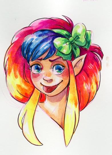 watercolor illustration painted with the Sakura Koi CAC palette