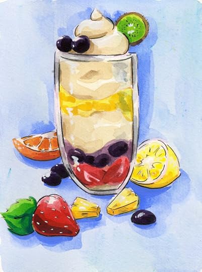 watercolor illustration painted with the Derwent Inktense travel palette