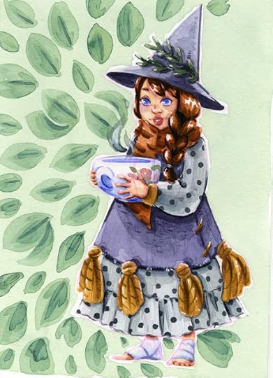 watercolor illustration painted with the Qor Mini Palette Fieldtest