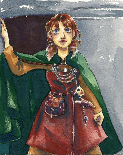 watercolor illustration painted with the Anthesis Arts Meadow Palette
