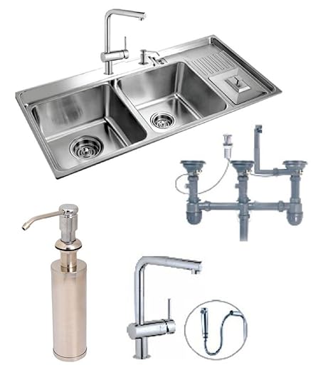 Buy Futura Designer Kitchen Sink Fs 202 with Free Drainer Kit top Mounted Kitchen Sinks