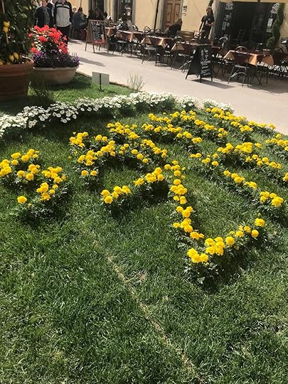 Flowers prepared for the festival of Sant Zita.