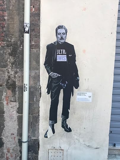 Puccini if he were alive today, as envisioned by a street artist.