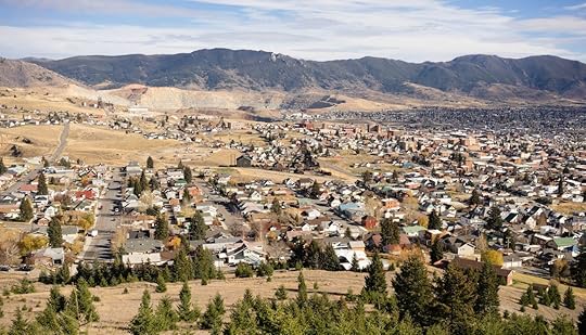 High Angle Overlook Walkerville Butte Montana Downtown United States