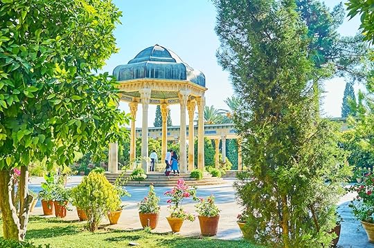 The scenic alcove of Hafez with Mussala Gardens around it, Shiraz, Iran