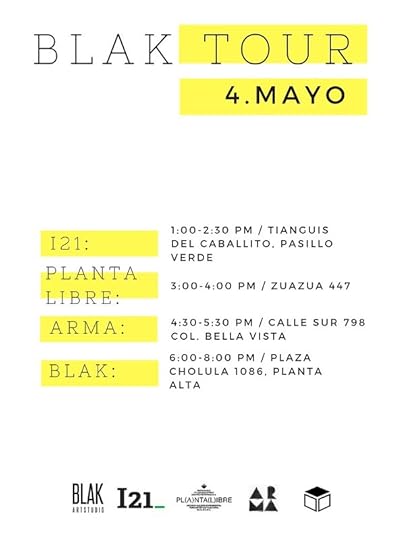 Itinerario de Blak Tour, mayo 2019