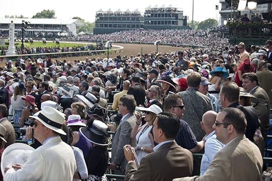 Crowd of spectators at the Kentucky Derby