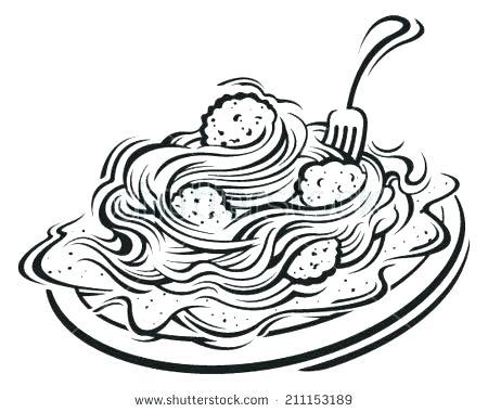 pasta coloring pages coloring pages pasta coloring pages spaghetti and meatballs page stock vector download spaghetti colouring