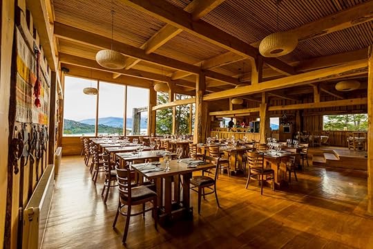 Glamping dining room in Patagonia