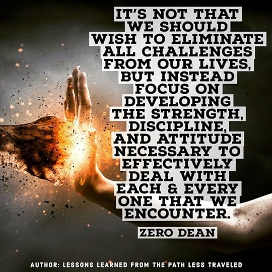 It's not that we should wish to eliminate all challenges...