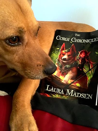 When we aren’t looking, our dog Pippa is reading the adventures of Pippin.