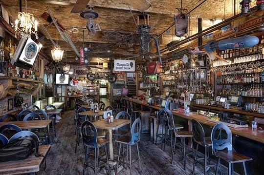 no name saloon rustic, eclectic interior in Park City