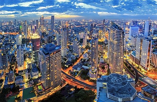 Cityscape in middle of Bangkok, Thailand