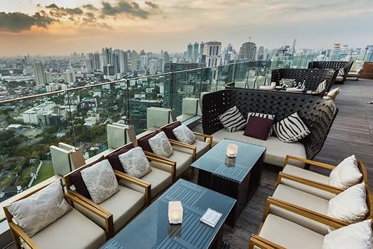 View from the top of Octave Bar in Bangkok, Thailand