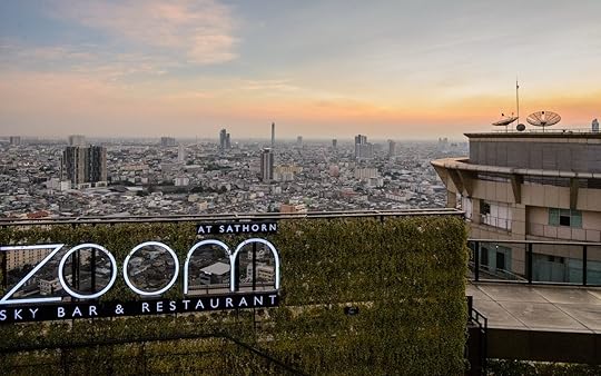 Anantara Hotel, Zoom Sky Bar and Restaurant in Bangkok at Sunset, Thailand