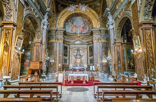 The Basilica of San Silvestro in Capite, in Rome, Italy