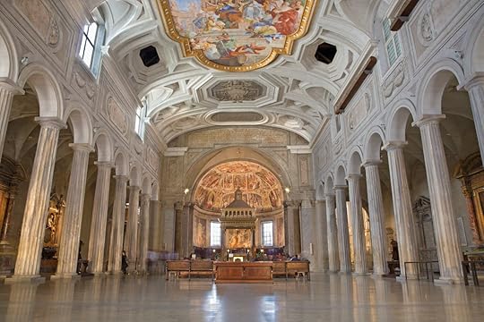 The nave of church Chiesa di San Pietro in Vincoli