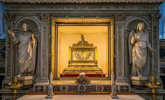 The chains of Saint Peter, in the Church of San Pietro in Vincoli in Rome, Italy