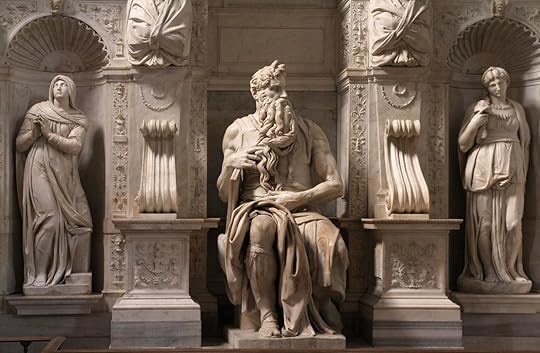 Moses by Michaelangelo in the church of San Pietro in Vincoli, Rome, Italy