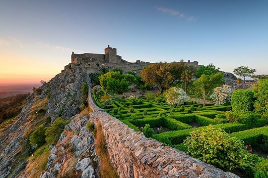Amazing Sunset at Castle Marvao, a small picturesque village in the Alentejo