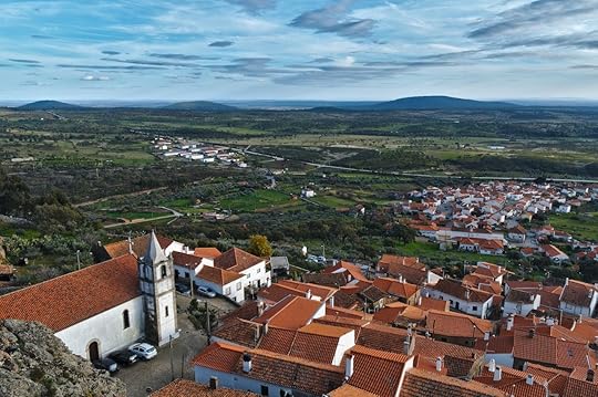 Penha Garcia village overview from the castle, Castelo Branco, Portugal