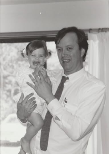 The author and her father in 1993