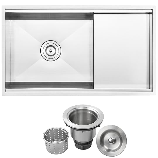 Best Gauge for Stainless Steel Kitchen Sinks Shop Ticor Stainless Steel 32 Inch Single Bowl Overmount Kitchen