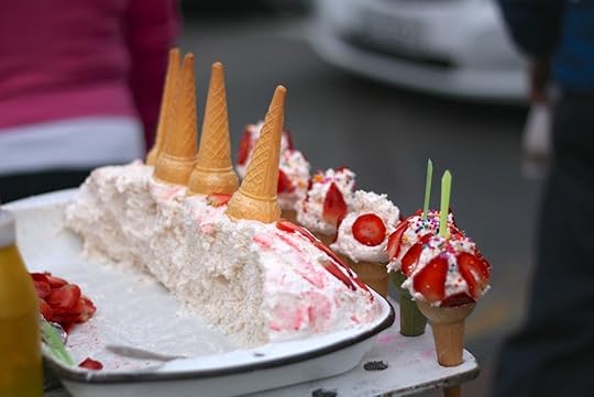 typical sweet ecuadorian ice cream dessert