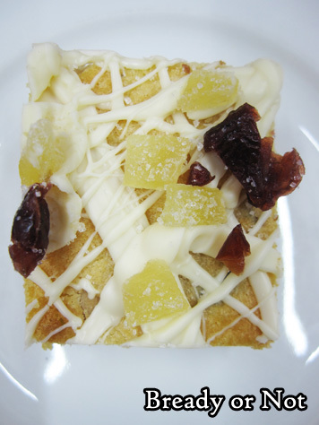 Bready or Not: Cranberry-Candied Ginger Blondies with Macadamia Nuts 
