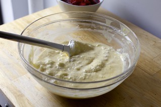 whites folded into batter