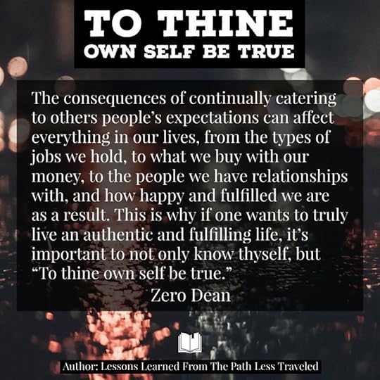 To thine own self be true