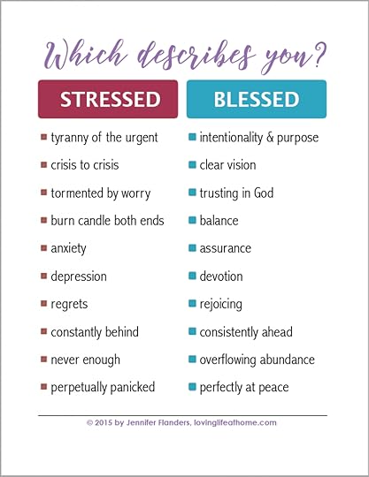 Stressed or Blessed - Which Describes You?