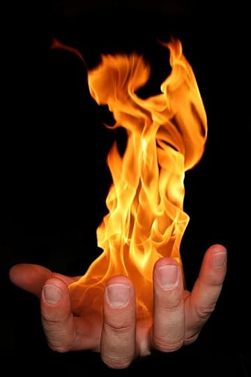 hand shooting fire