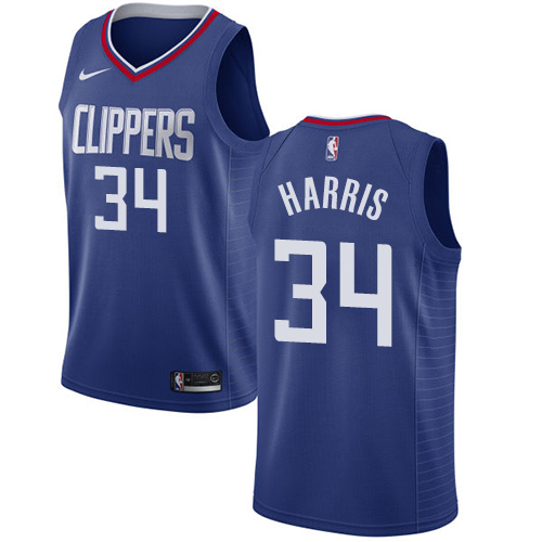#34 Nike Swingman Tobias Harris Youth Blue NBA Jersey - Los Angeles Clippers Icon Edition