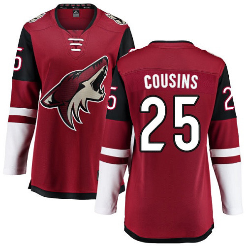Women's Nick Cousins Breakaway Burgundy Red Fanatics Branded Jersey: NHL Arizona Coyotes #25 Home