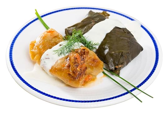 Bulgarian cabbage leaves stuffed with rice