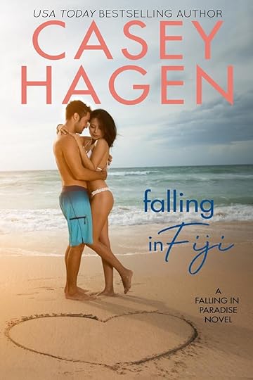 Image may contain: 2 people, ocean, beach, sky and outdoor, text that says 'USA TODAY BESTSELLING AUTHOR CASEY HAGEN falling Fii FALLING IN PARADISE NOVEL'