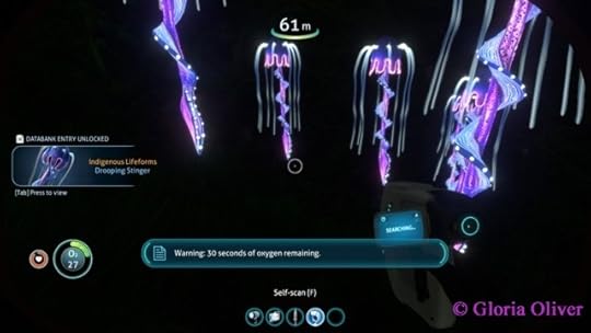 subnautica - glowing plant life